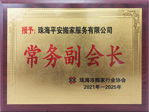 常务副会长证书